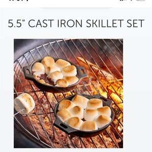 5.5” Cast Iron Skillet Set